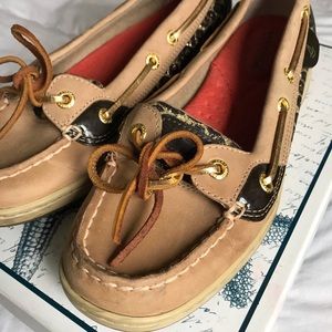 Sperry Topsiders Cheetah, Black & Gold